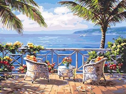 Ocean |  Tropical Breakfast 60x75cm(24×29.5in) Landscape & Nature Ocean