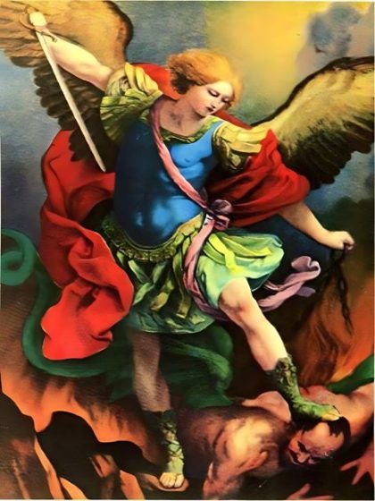 Religious Kits |  Archangel Michael – Paint by Numbers Kit 60x75cm(24×29.5in) Religious Religious Kits